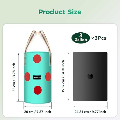 3 Pack 3 Gallon Hanging Strawberry Planter Bags for Tomatoes