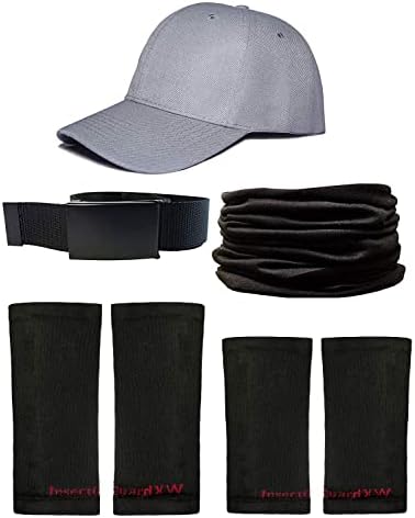 Tick Gaiters - Permethrin Treated, Ticks, Mosquitoes, Flies & More Insect Repellent, Unisex Adult, (Black/Grey XW) Complete Package 1
