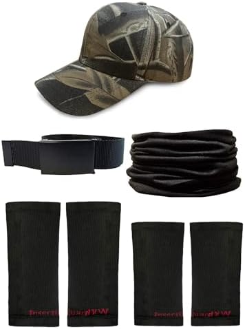 Tick Gaiters - Permethrin Treated, Ticks, Mosquitoes, Flies & More Insect Repellent, Unisex Adult, (Black/Camo XW) Complete Package 1