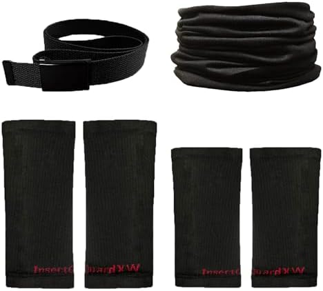 Tick Gaiters - Permethrin Treated, Ticks, Mosquitoes, Flies & More Insect Repellent, Unisex Adult, (Black/Black XW) Complete Package 2
