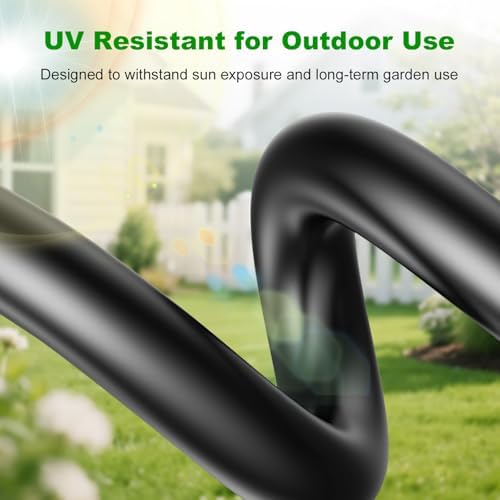 1/4 Inch Blank Drip Irrigation Tubing, 60FT Distribution Hose for Garden, Greenhouse & Raised Beds, Flexible UV-Resistant Watering Line for Drip Irrigation Systems