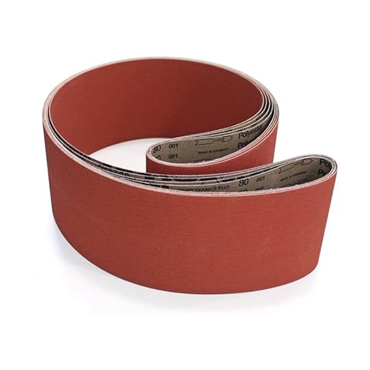 VSM 3-Pack - 6" X 48" 80 Grit (Medium) - Ceramic Plus Abrasive Belts with Top Size, Tear-Resistant Flexible Cloth Backing, Durable Hand-Held Machine Compatible Sanding Belts