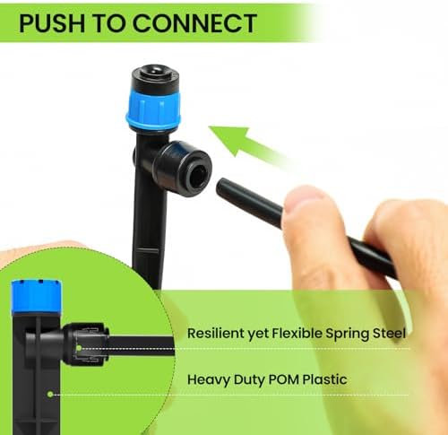 Bonviee Drip Irrigation System Kit for Garden Watering, 230FT Quick Connect