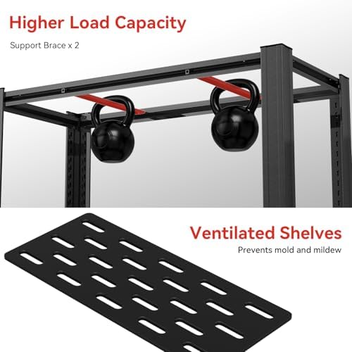 5-Tier Heavy Duty Garage Shelving, 5,000 lbs Capacity Adjustable Plastic Storage Shelving Unit for Garage, Basement & Warehouse, Boltless Steel Frame,35" W x 15.7" D x 72" H