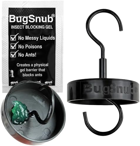 Hanging Ant Guard (1-pack)- Waterless Ant Defense for Hummingbird Nectar Feeders, Unique Upside-down Design, No Liquid Moat, Metal Hooks