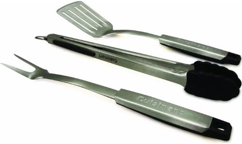 Cuisinart CGS-333 Professional Grill Tool Set (3-Piece),Black and Stainless Steel