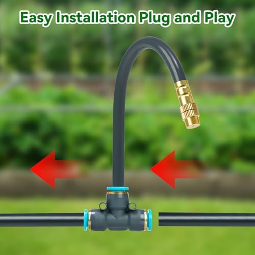 360°Adjustable Drip Irrigation System,100FT Irrigation System for Garden