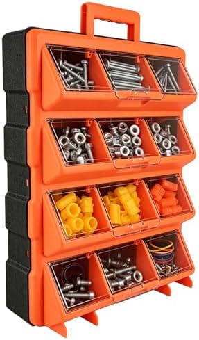 Tool Box Organizer,12-Compartment Portable Small Parts Organizer