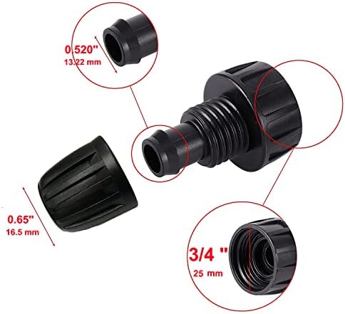 1/2 Inch Drip Irrigation Tubing Adapter,2 Way Y Hose Splitter