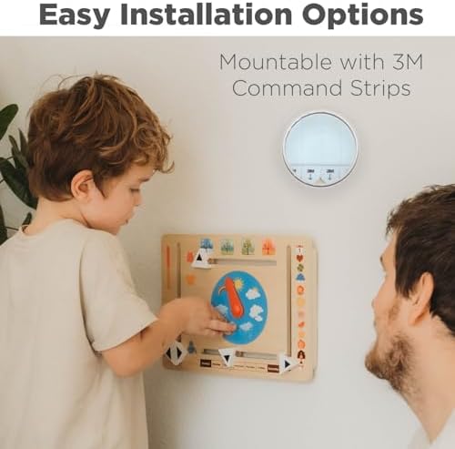 Montessori & Me Wooden Weather Board for Toddlers – Preschool Weather Chart & Daily Calendar for Kids, Interactive Toddler Calendar with Days of the Week, Months, Seasons & Temperatures