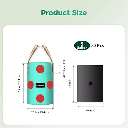 3 Pack 5 Gallon Hanging Strawberry Planter Bags for Tomatoes