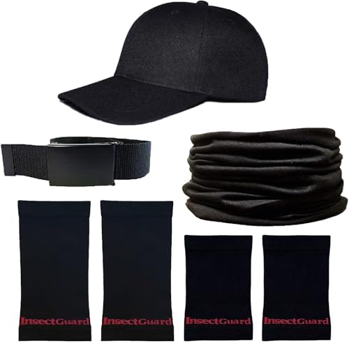 Tick Gaiters - Permethrin Treated, Ticks, Mosquitoes, Flies & More Insect Repellent, Unisex Adult, (Black) Complete Package 1