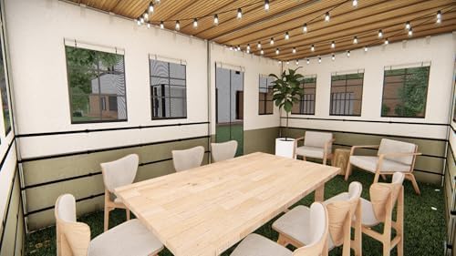 Deluxe Sukkah - Sukkot, Easy Setup, No Tools Required, 8ft Tall, Weatherproof with Magnetic Screen Door, Double Insulated Windows, Durable Fabric Walls (10x12 Feet)