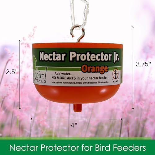 Songbird Essentials Nectar Protector Junior Bird Feeder Protection - Orange