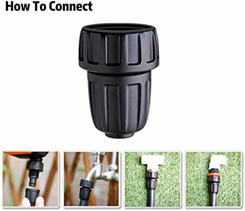 1/2 Inch Drip Irrigation Tubing Faucet Adapter, 3-Pack