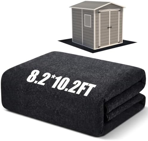 Shed Floor Mat 8.2 x 10.2 ft, PE Backing for Garage, Carport and Workshop