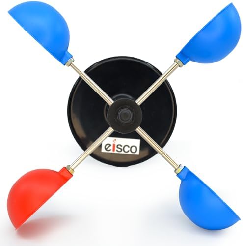 Eisco - Small Anemometer for Measuring Wind Speed Durable Weather-Resistant Design for Outdoor and Educational Use