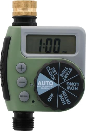 Orbit One Outlet Single-Dial Hose Faucet Timer - Easy Programmable - for Garden Watering System - LCD Hose Timer with Adjustable Watering Schedule - 62056, (Pack of 5)