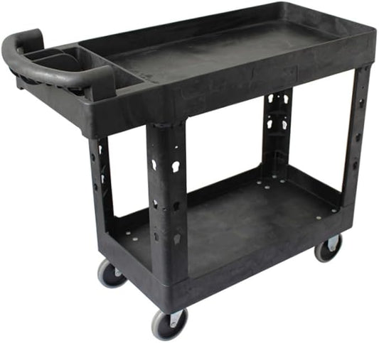 BLUEPOINT Utility Service Cart - Heavy Duty 500 Lb Load Capacity. Durable and Versatile for Professional Use. Ideal for Workspaces and Storage, Tools, Cleaning, Requires Easy Assembly. SC4127