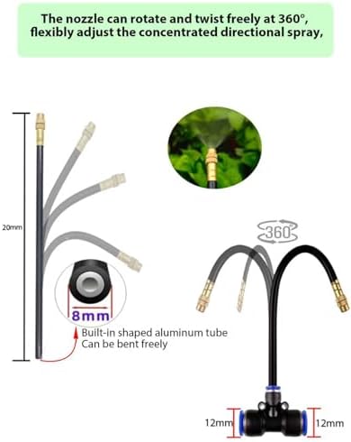 360° Adjustable Drip Irrigation Sprinkler Kit – Garden Watering System