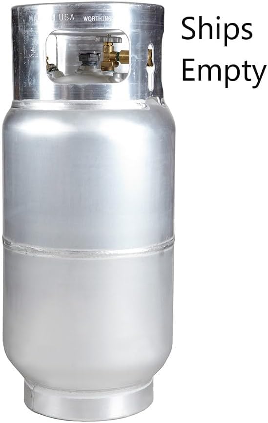 New 33.5 lb Aluminum Forklift Propane Cylinder Tank With Quick Fill Valve