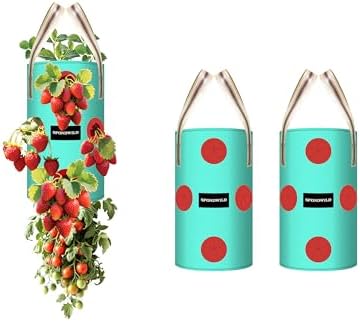 3 Pack 2 Gallon Hanging Strawberry Planter Bags for Tomatoes