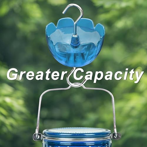Ant Moat for Hummingbird Feeders, 6 Pack 4OZ Blue