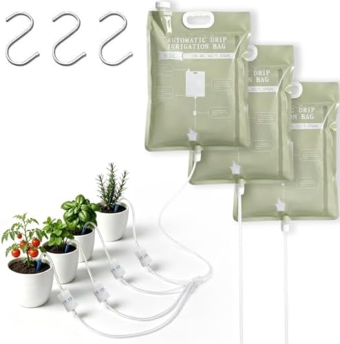 3Pcs 6.5L Automatic Vacation Plant Waterer Bag,Plant Self Watering Devices