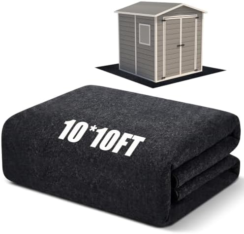 Shed Floor Mat 10 x 10 ft, PE Backing for Garage, Carport and Workshop