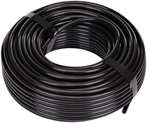 Raindrip 016010T 1/4-Inch Drip Irrigation Supply Tubing,100-Foot.,for Drip Irrigation,Drip-Emitters,Irrigation-Parts,Systems,Black Polyethylene,(Pack of 10)