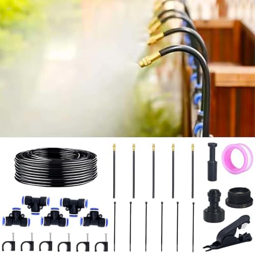 Thiswing 360° Adjustable Drip Irrigation System with 5 Nozzles
