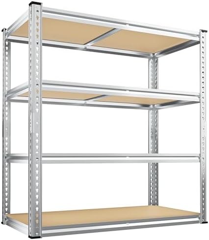 REIBII 40"W Storage Shelves,Adjustable Garage Shelving Rustproof For Pantry