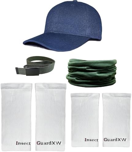 Tick Gaiters - Permethrin Treated, Ticks, Mosquitoes, Flies & More Insect Repellent, Unisex Adult, (Green/White/Blue XW) Complete Package 1