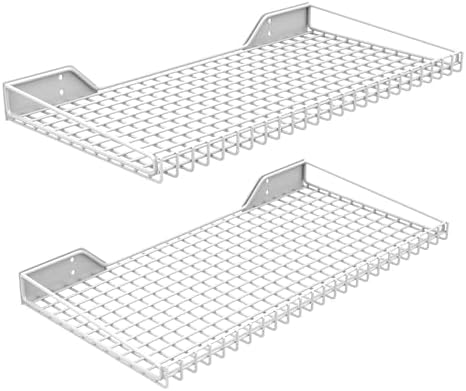 Ultrawall Wall Mounted Storage Shelf for Garage, 2 Pack Metal Shelf Rack