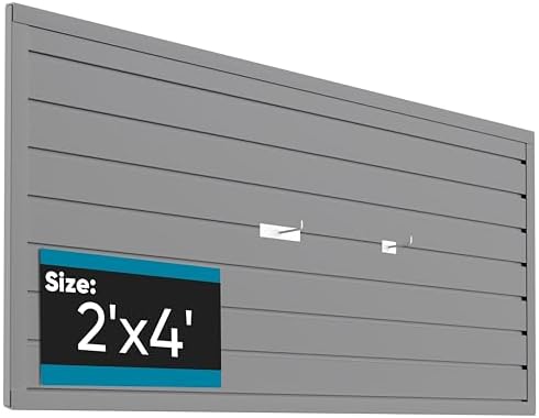 Brakki Slat Wall Paneling 2x4 Ft, Slatwall Garage Organizer Storage System