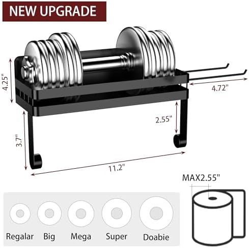 ZUNTO Magnetic Paper Towel Holder for Fridge, Strong Magnet, No Drill