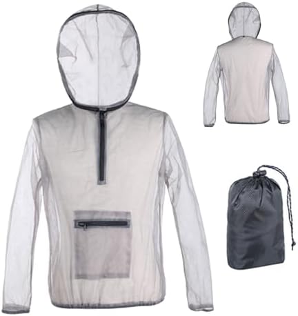 Outdoor Mosquito Suit, Breathable Mesh Jacket With Hood And Pants - Net Clothing Protection
