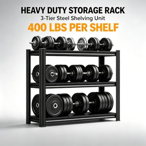 PRESTELION Garage Shelving 1200 LBS Adjustable Metal Storage Shelves