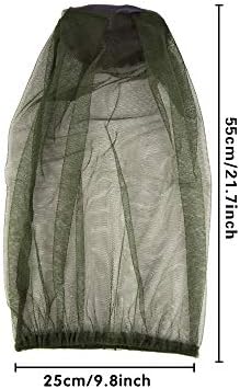 Cuayaes 3Pcs Mosquito Head Net Face Mesh, Bug Net for Head