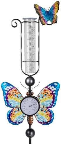 Rain Gauge Outdoor with 7 Inch Plastic Tube