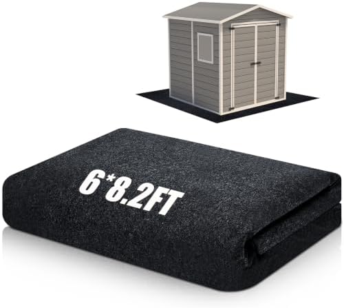 Shed Floor Mat 6 x 8.2 ft, PE Backing for Storage Sheds, Garage and Patio