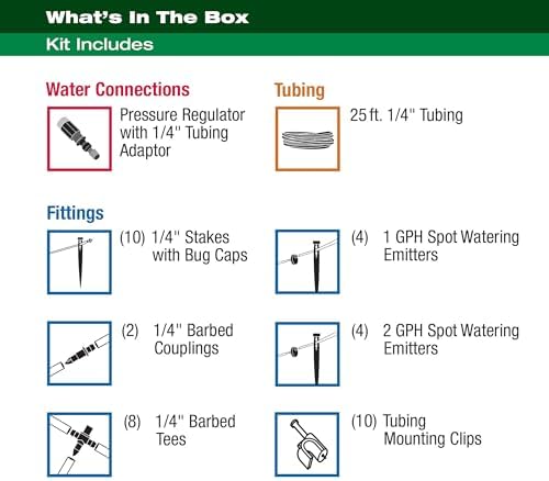 Rain Bird PATIOKIT Drip Irrigation Kit, 1/4"