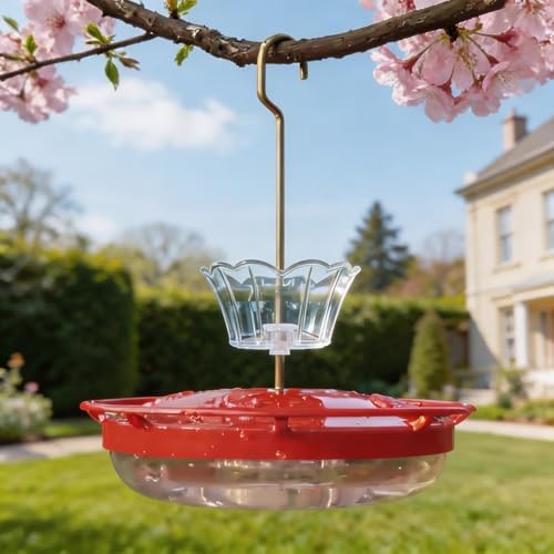 3oz Plastic Ant Moat for Hummingbird Feeder, 2-Pack Clear Insect Guards