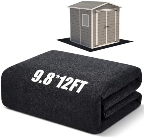 Shed Floor Mat 9.8 x 12 ft, PE Backing for Large Sheds, Garage and Workshop