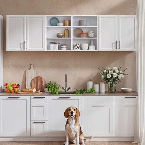 Furnaza 78.6" W Wall Cabinets for Laundry Room with Adjustable Shelf