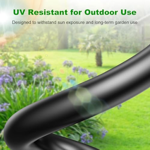 5/16 Inch Blank Drip Irrigation Tubing, 60FT Distribution Hose for Garden, Greenhouse & Raised Beds, Flexible UV-Resistant Watering Line for Drip Irrigation Systems