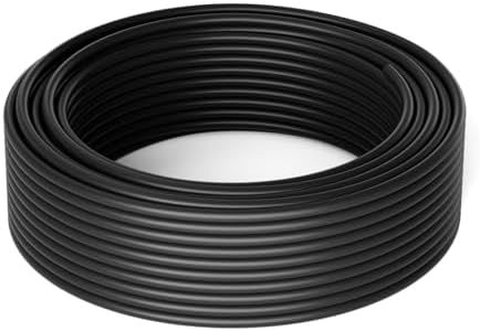 1/4 Inch Blank Drip Irrigation Tubing, 60FT Distribution Hose for Garden, Greenhouse & Raised Beds, Flexible UV-Resistant Watering Line for Drip Irrigation Systems