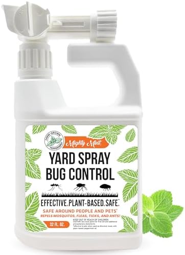 Mighty Mint Peppermint Oil Lawn & Yard Bug Control Spray, 32 oz