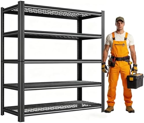 72" H X 48" W X 24" D Heavy Duty Garage Shelving Unit