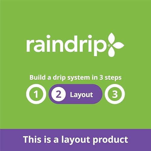Raindrip 016010T 1/4-Inch Drip Irrigation Supply Tubing,100-Foot.,for Drip Irrigation,Drip-Emitters,Irrigation-Parts,Systems,Black Polyethylene,(Pack of 10)